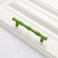 ESreake 6Pcs Bamboo Shape Solid Zinc Alloy Cabinet Knobs Handles Dresser Drawer Cabinet Cupboard Closet Door Pulls Decorative Furniture Accessories Knobs Length 49Hole Distance 38 Green