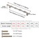 ESreake 6Pcs Bamboo Shape Solid Zinc Alloy Cabinet Pulls Handles Dresser Drawer Cabinet Cupboard Closet Door Pull Decorative Furniture Accessories Knobs Length 61Hole Distance 5 Silver