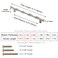 ESreake 6Pcs Bamboo Shape Solid Zinc Alloy Cabinet Pulls Handles Dresser Drawer Cabinet Cupboard Closet Door Pull Decorative Furniture Accessories Knobs Length 61Hole Distance 5 Silver