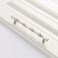 ESreake 6Pcs Bamboo Shape Solid Zinc Alloy Cabinet Pulls Handles Dresser Drawer Cabinet Cupboard Closet Door Pull Decorative Furniture Accessories Knobs Length 61Hole Distance 5 Silver