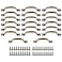 Etfbuy 20PCS Antique Bronze Gate Iron Hardware Vintage Farmhouse Cabinet Handles Retro Drawer Pulls