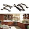 Etfbuy 20PCS Antique Bronze Gate Iron Hardware Vintage Farmhouse Cabinet Handles Retro Drawer Pulls