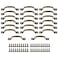 Etfbuy 20PCS Antique Bronze Gate Iron Hardware Vintage Farmhouse Cabinet Handles Retro Drawer Pulls