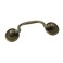 Faotup 2Pcs Vintage Cabinet Pulls Drop Bail Pull Handles Drawer Pull with Bail Antique Bronze Cabinet Drawer Handles with Mounting Screws 445x185LxW