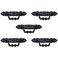 FarBoat 10pcs Antique Style Bail Handles Classical Black Decorative Drop Pulls for Doors Furnitures Woodboxes Overall 105x36mm Hole Centers 83mm327