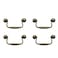 FarBoat 4 Sets 81mm32 Hole Spacing Antique Style Bail Handle Decorative Drawer Pulls for Woodenbox Case Drawer Cabinet Door Jewerlybox Bronze