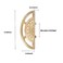 FAYZSOWSR 2PCS Cabinet Pulls Dresser Pulls Brushed Gold Zinc Closet Pull Chinese Semi Circular Pair Cabinet Pull 13inch 25inch Hole Pitch for Drawer Cabinets Door 32mm Hole Center
