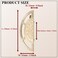 FAYZSOWSR 2PCS Cabinet Pulls Dresser Pulls Brushed Gold Zinc Closet Pull Chinese Semi Circular Pair Cabinet Pull 13inch 25inch Hole Pitch for Drawer Cabinets Door 64mm Hole Center