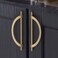 FILTA 10 Pack 76 Inch192mm Hole Centers Champagne Bronze Cabinet PullsStylish Kitchen Cabinet Handles Half Moon Zinc Alloy Cabinet Hardware for Cabinets Cupboard Handles Drawer Pulls