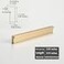 FoeZoe 10 Pack Kitchen Cabinet Pulls Kitchen Cabinet Handles for Dresser Drawers LShaped Cross Sections 551 inchesGold