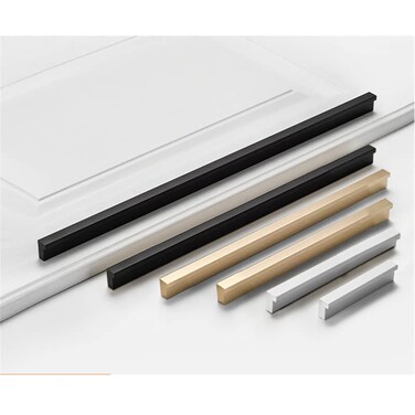 FoeZoe 10 Pack Kitchen Cabinet Pulls Kitchen Cabinet Handles for Dresser Drawers LShaped Cross Sections 551 inchesGold