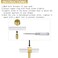 foxwake Adjustable Acrylic and Brass Cabinet Pulls Center to Center 4Set Modern Gold and Clear Dresser Handle Unfinished DIY Gorgeous Knobs for Kitchen Drawer Closet Single Hole 4Pack