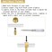foxwake Adjustable Acrylic and Brass Cabinet Pulls Center to Center 4Set Modern Gold and Clear Dresser Handle Unfinished DIY Gorgeous Knobs for Kitchen Drawer Closet Single Hole 4Pack