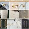 foxwake Adjustable Acrylic and Brass Cabinet Pulls Center to Center 4Set Modern Gold and Clear Dresser Handle Unfinished DIY Gorgeous Knobs for Kitchen Drawer Closet Single Hole 4Pack