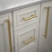 Franklin Brass 1Pack Satin Gold Cabinet Handles 12 Inch Hole Center Casual Pulls for Drawers Kitchen Cabinet Door Dressers Oversized