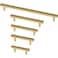 Franklin Brass 1Pack Satin Gold Cabinet Handles 12 Inch Hole Center Casual Pulls for Drawers Kitchen Cabinet Door Dressers Oversized