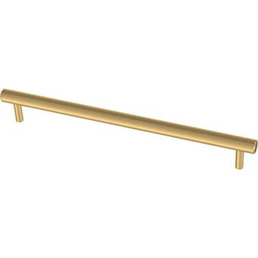 Franklin Brass 1Pack Satin Gold Cabinet Handles 12 Inch Hole Center Casual Pulls for Drawers Kitchen Cabinet Door Dressers Oversized
