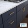 Franklin Brass 5Pack Champagne Bronze Cabinet Handles 3 Inch Hole Center Modern Pulls for Drawers Kitchen Cabinet Door Dressers Solid Bar
