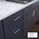 Franklin Brass 5Pack Champagne Bronze Cabinet Handles 3 Inch Hole Center Modern Pulls for Drawers Kitchen Cabinet Door Dressers Solid Bar