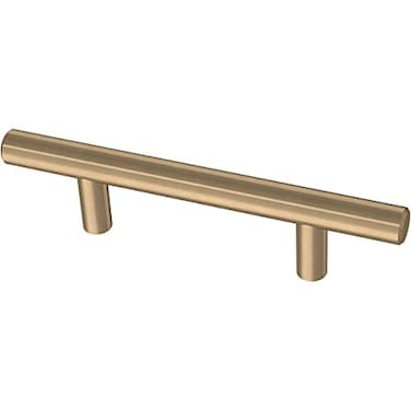 Franklin Brass 5Pack Champagne Bronze Cabinet Handles 3 Inch Hole Center Modern Pulls for Drawers Kitchen Cabinet Door Dressers Solid Bar