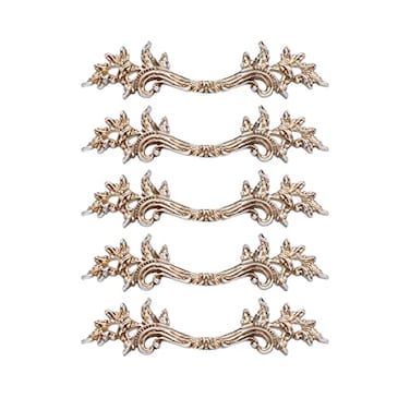 Fvstar 5pcs Antique Dresser Handles Farmhouse Kitchen Cabinet Pulls Vintage Drawer Pulls and Knobs European Pull for CabinetDresserDrawer 25 inch Hole Center