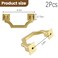 Geesatis 2 Pack Gold Cabinet Pulls 38 Hole Center Solid Zinc Alloy Drawer Handles AntiTarnish RustProof for Kitchen Dresser Drawer Cupboard Door with Mounting Screws