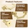 Geesatis 2 Pack Gold Cabinet Pulls 38 Hole Center Solid Zinc Alloy Drawer Handles AntiTarnish RustProof for Kitchen Dresser Drawer Cupboard Door with Mounting Screws