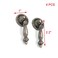 Geesatis 4 PCS Bronze Tear Drop Pull Handle Antique Drawer Cabinet Pull Handle Knobs Furniture Decorative Pull Tool with Mounting Screws Rust Resistant Knob Dia 1