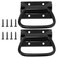 GLE2016 Stainless Steel Pull Handles for Toolbox Lifting Door Chest 4 Inch Pack of 2 Black