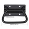 GLE2016 Stainless Steel Pull Handles for Toolbox Lifting Door Chest 4 Inch Pack of 2 Black