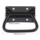 GLE2016 Stainless Steel Pull Handles for Toolbox Lifting Door Chest 4 Inch Pack of 2 Black