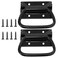 GLE2016 Stainless Steel Pull Handles for Toolbox Lifting Door Chest 4 Inch Pack of 2 Black