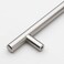 GlideRite Hardware 5002128SS10 5 inch Cc Stainless Steel 7375 inch Long Solid Handle bar Pulls 10 Pack