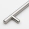 GlideRite Hardware 5002128SS10 5 inch Cc Stainless Steel 7375 inch Long Solid Handle bar Pulls 10 Pack