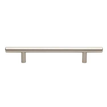 GlideRite Hardware 5002128SS10 5 inch Cc Stainless Steel 7375 inch Long Solid Handle bar Pulls 10 Pack