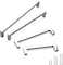 GOBEKOR 25 Pack Cabinet Pulls Solid Zinc Alloy Kitchen Bathroom Cabinet Handle Pull for Drawers Dressers Cabinets Handles Polished Chrome 334 inches 96 mm Hole Center