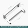 GOBEKOR 25 Pack Cabinet Pulls Solid Zinc Alloy Kitchen Bathroom Cabinet Handle Pull for Drawers Dressers Cabinets Handles Polished Chrome 334 inches 96 mm Hole Center