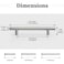 Gobrico 30 Pack 5 Inch 128mm Hole Centers Cabinet Handles Brushed Nickel Cabinet Pulls Stainless Steel Euro Style Kitchen Cabinet Handle 712 Overall Length Drawer Pull