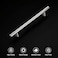 Gobrico 30 Pack 5 Inch 128mm Hole Centers Cabinet Handles Brushed Nickel Cabinet Pulls Stainless Steel Euro Style Kitchen Cabinet Handle 712 Overall Length Drawer Pull