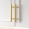 Goldenwarm 10 Pack Brushed Brass Cabinet Pulls Drawer Handles Gold Kitchen Hardware Brass Cabinet Handles Bathroom Hardware Drawer Pulls 4in Hole Centers