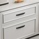 Goldenwarm 15 Pack Matte Black Cabinet Handles 334 Inch96mm Finger Pulls Long Cabinet Pulls Modern Kitchen Bathroom Hardware