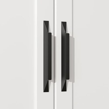 Goldenwarm 15 Pack Matte Black Cabinet Handles 334 Inch96mm Finger Pulls Long Cabinet Pulls Modern Kitchen Bathroom Hardware
