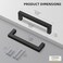 Goldenwarm 22 Pack 334 inch Black Square Bar Cabinet Pull Drawer Pulls Cabinet Handle Stainless Steel Modern Hardware for Kitchen and Bathroom Cabinets Cupboards