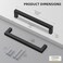 Goldenwarm 22 Pack 5 Inch Black Cabinet Handles Matte Black Drawer Pulls Stainless Steel Cabinets Hardware Square Bar Modern for Kitchen Bathroom Cupboard