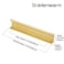 Goldenwarm goldenwarm 25 Pack 5 Inch Matte Gold Finger Pulls Cabinet Edge Pulls Brushed Brass Drawer Handles Edge Hardware for Kitchen Cupboard