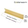 Goldenwarm goldenwarm 25 Pack 5 Inch Matte Gold Finger Pulls Cabinet Edge Pulls Brushed Brass Drawer Handles Edge Hardware for Kitchen Cupboard