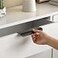 Goldenwarm 25 Pack Black Cabinet Handles 5 Inch Finger Pulls for Cabinets Black Edge Pulls for Dresser Drawers Modern Kitchen Hardware Aluminum Alloy