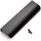 Goldenwarm 25 Pack Black Cabinet Handles 5 Inch Finger Pulls for Cabinets Black Edge Pulls for Dresser Drawers Modern Kitchen Hardware Aluminum Alloy