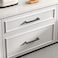 Goldenwarm 45 Pack 614 Inch Black Cabinet Handles Matte Black Drawer Pulls Stainless Steel Cabinets Hardware Square Bar Modern for Kitchen Bathroom Cupboard