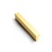 Goo-Ki GooKi Cabinet Handles 12 PCS Light Brushed Brass Drawer Pulls 3 in 76mm Hole Centers Tilted Solid Drawer Handles for Kitchen Cabinet Pulls Finger Pull 4402TLS76